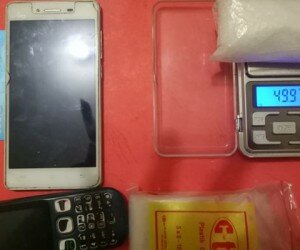 Barang bukti yang disita dari pelaku.(koesma)