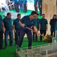 Gubernur DKI Jakarta Anies Rasyid Baswedan saat Groundbreaking Hunian DP 0 Rupiah Nuansa Cilangkap. (ist)