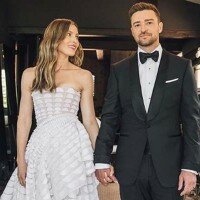 Justin Timberlake bersama istri, Jessica Biel. (ist)