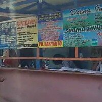 Penjualan tiket bus di terminal Lebak Bulus. (wandi)