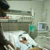 Bocah RAS yang digigit ular di Beji saat dirawat di RS UI Depok. (anton)